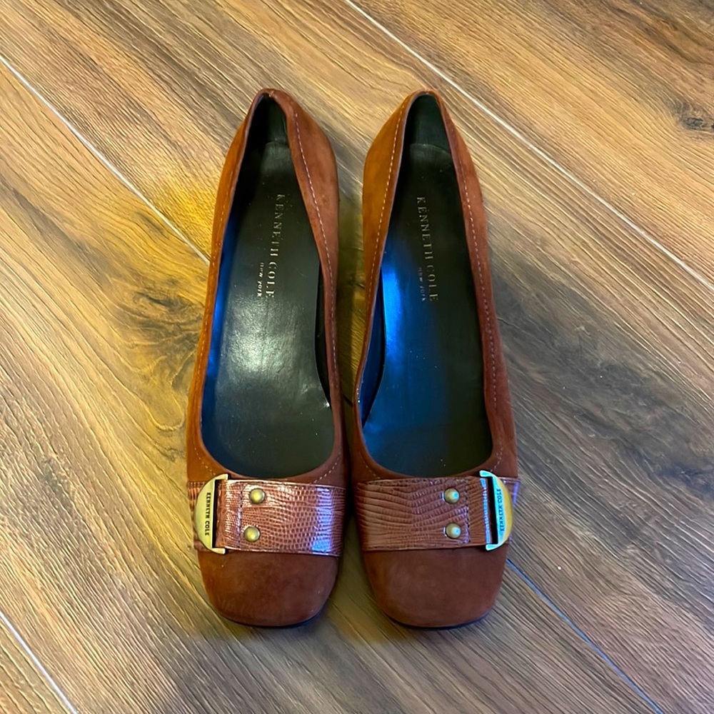 Kenneth Cole Work IT Out II Womens brown Leather and Suede Loafers